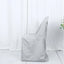 Polyester Slip On Folding Chair Covers Silver - Stain-Resistant Reusable Durable Fabric