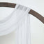 20ft Silver Gauze Cheesecloth Fabric Wedding Arch Drapery, Window Scarf Valance, Boho Decor Arbor Curtain Panel