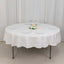 100% Cotton 90" Round Tablecloth White Linen - Sophisticated, Soft & Breathable Table Cover