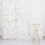 11 Sq ft. White UV Protected Hydrangea Flower Wall Mat Backdrop - 4 Artificial Panels