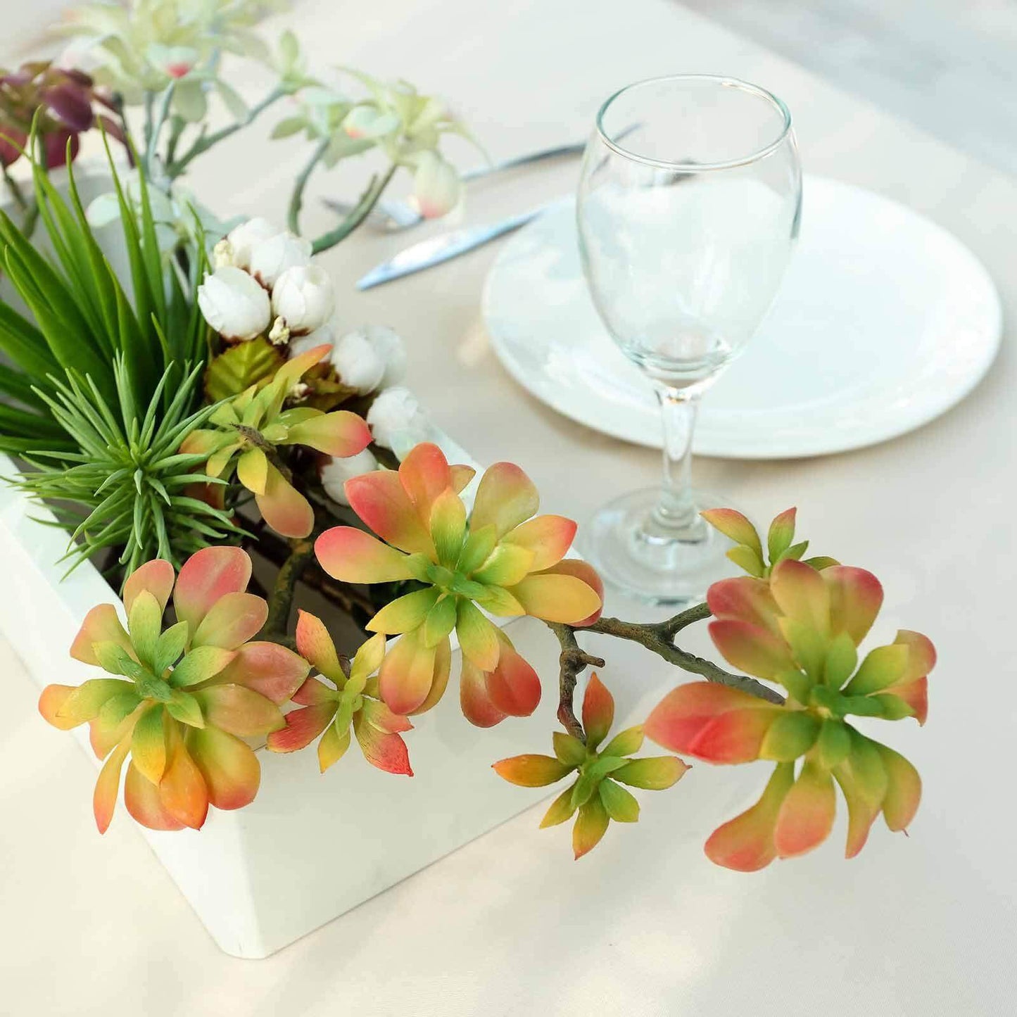 3 Pack 18" Assorted Artificial Aeonium Spray Succulent Air Plants