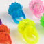 24 Pack Rubber LED Light-Up Rings, Flashing Jelly Finger Toys with 3 Flashing Modes for Party Favors, Halloween, Raves, and Concerts