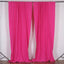 2 Pack Fuchsia Scuba Polyester Event Curtain Drapes, Durable Flame Resistant Backdrop Event Panels Wrinkle Free with Rod Pockets - 10ftx10ft