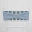 5 Pack Stretch Spandex Chair Sashes Dusty Blue - Reusable Chair Bands with Silver Diamond Ring Slide Buckle 5"x14"