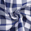 5 Pack Polyester 15"x15" Napkins Navy Blue/White Buffalo Plaid Gingham Style Cloth Napkins