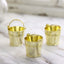 12 Pack 2" Gold Mini Planter Treat Party Favor Boxes, Small Pail Bucket Candy Container Gift Boxes