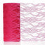 6"X10 Yards Fuchsia Floral Lace Shimmer Glitter Tulle Fabric Bolt