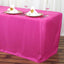 Fitted Polyester 72"x30" Rectangle Tablecloth Fuchsia - Durable Table Cover
