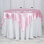 Satin 60"x60" Table Overlay Square Tablecloth Pink - Smooth Silky Touch Table Cover