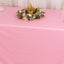 Scuba Rectangular 90"x132" Tablecloth Pink - Wrinkle Free, Stain Resistant & Seamless Table Cover