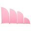 Set of 4 Matte Pink Spandex Half Moon Chiara Backdrop Stand Covers, Custom Fitted Wedding Arch Covers - 2.5ft,5ft,6ft,7ft