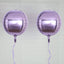 2 Pack 14" 4D Lavender Lilac Sphere Mylar Foil Helium or Air Balloons