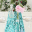 Big Payette Sequin 13"x108" Table Runner Turquoise - Dazzling Design