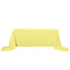 Polyester 90"x156" Rectangle Tablecloth Yellow - Seamless Wrinkle-Resistant Table Cover