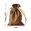 12 Pack 5"x7" Antique Gold Satin Drawstring Wedding Party Favor Gift Bags, Drawstring Pouch Gift Bags