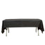5-Pack Plastic Table Covers Black Rectangle - Reliable PVC Disposable Covers for Gatherings 54"x108"
