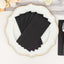 20 Pack Linen-Like Paper 8.5"x4" Napkins Black - Highly Absorbent & Disposable Airlaid Guest Towels