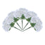 5 Bushes White Artificial Silk Hydrangea Flower Bouquets