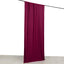 Burgundy 4-Way Stretch Spandex Event Curtain Drapes, Wrinkle Free Backdrop Event Panel with Rod Pockets - 5ftx10ft