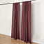 2 Pack Burgundy Polyester Event Curtain Drapes, 10ftx8ft Backdrop Event Panels With Rod Pockets 130 GSM