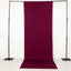 Burgundy 4-Way Stretch Spandex Event Curtain Drapes, Wrinkle Free Backdrop Event Panel with Rod Pockets - 5ftx14ft