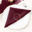 5 Pack Polyester 20"x20" Napkins Burgundy - Wrinkle Resistant & Easy Care Cloth Napkins