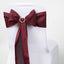 5 Pack Polyester Chair Sashes Burgundy 6"x108"