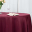 Premium Polyester 108" Round Tablecloth Burgundy - Wrinkle-Resistant 220GSM Table Cover