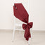 5 Pack Lamour Satin 6"x106" Chair Sashes Burgundy - Stylish Reusable Decorative Bows