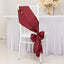 5 Pack Lamour Satin 6"x106" Chair Sashes Burgundy - Stylish Reusable Decorative Bows