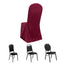 Scuba Stretch Chair Cover Burgundy for Banquet Chairs Slim Fit Design - Wrinkle Free and Durable Slipcover
