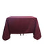 Polyester Square 90"x90" Tablecloth Burgundy - Wrinkle-Resistant & Durable Table Cover