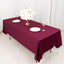 Scuba Rectangular 60"x102" Tablecloth Burgundy - Wrinkle Free & Stain Resistant Table Cover