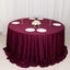 Scuba Round 132" Tablecloth Burgundy - Wrinkle Free & Stain Resistant Seamless Table Cover