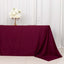 Scuba Rectangular 90"x132" Tablecloth Burgundy - Wrinkle Free, Stain Resistant & Seamless Table Cover