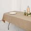 Faux Burlap Jute 54"x96" Rectangle Tablecloth Natural - Rustic Event Table Linen