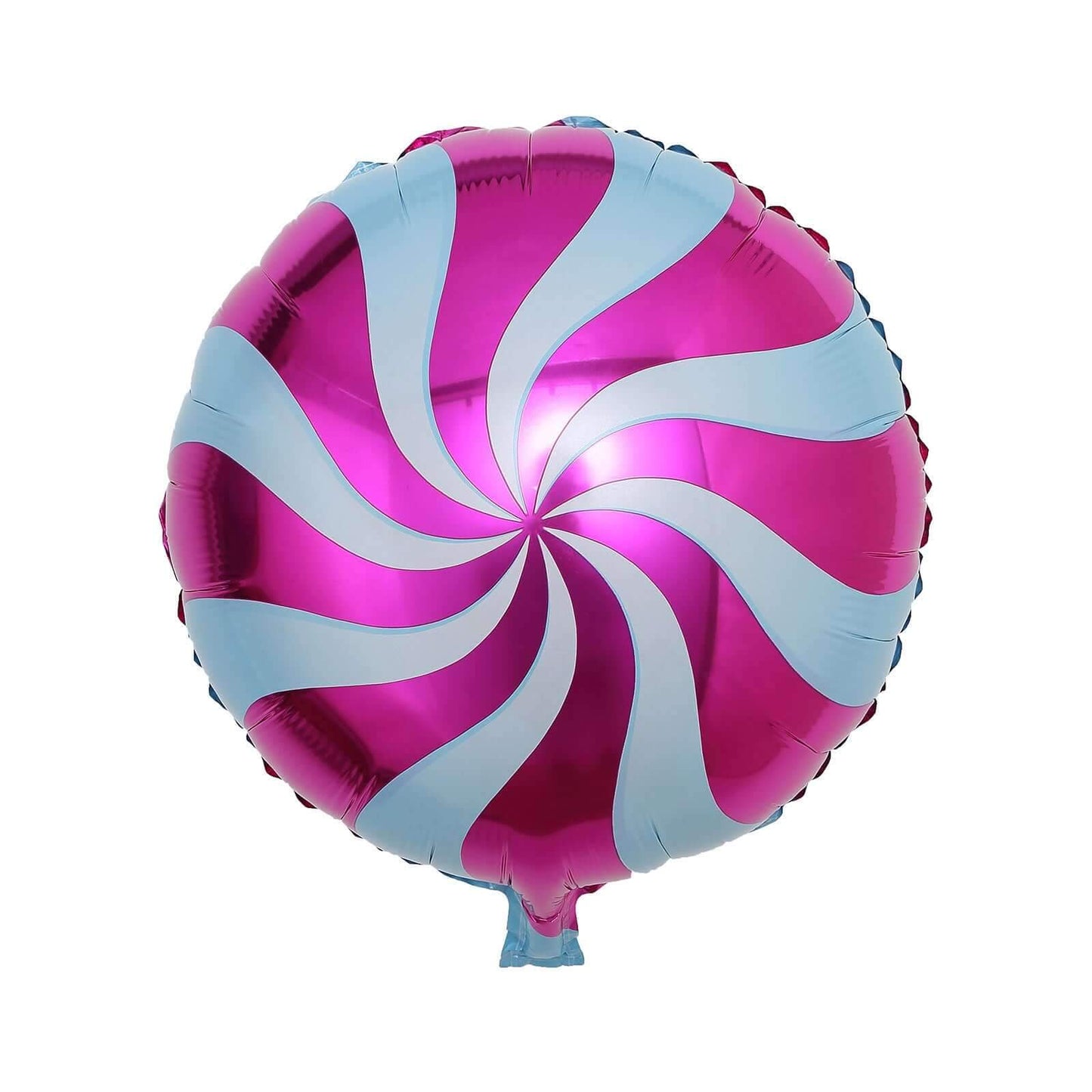 5 Pack 13" Candy Striped Swirl Print Mylar Foil Helium Air Balloons