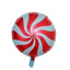 5 Pack 13" Candy Striped Swirl Print Mylar Foil Helium Air Balloons