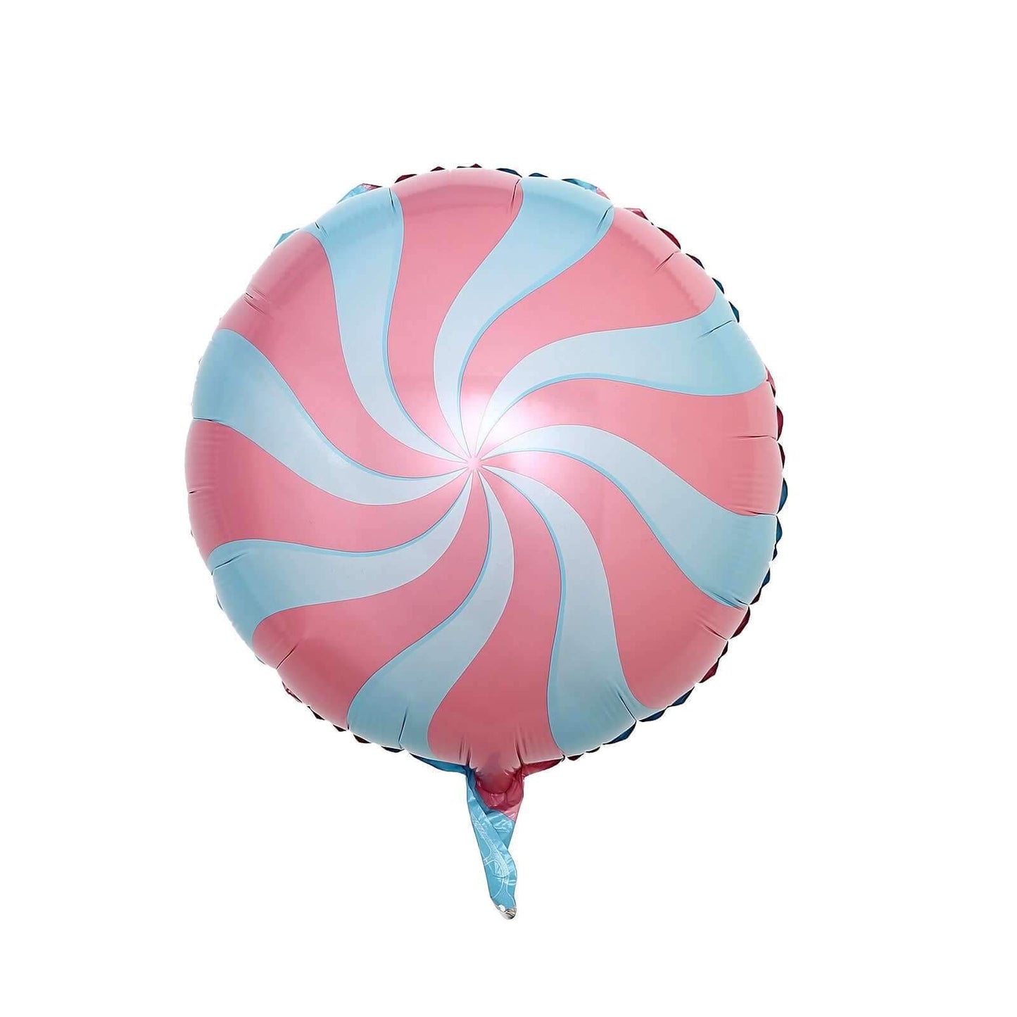 5 Pack 13" Candy Striped Swirl Print Mylar Foil Helium Air Balloons