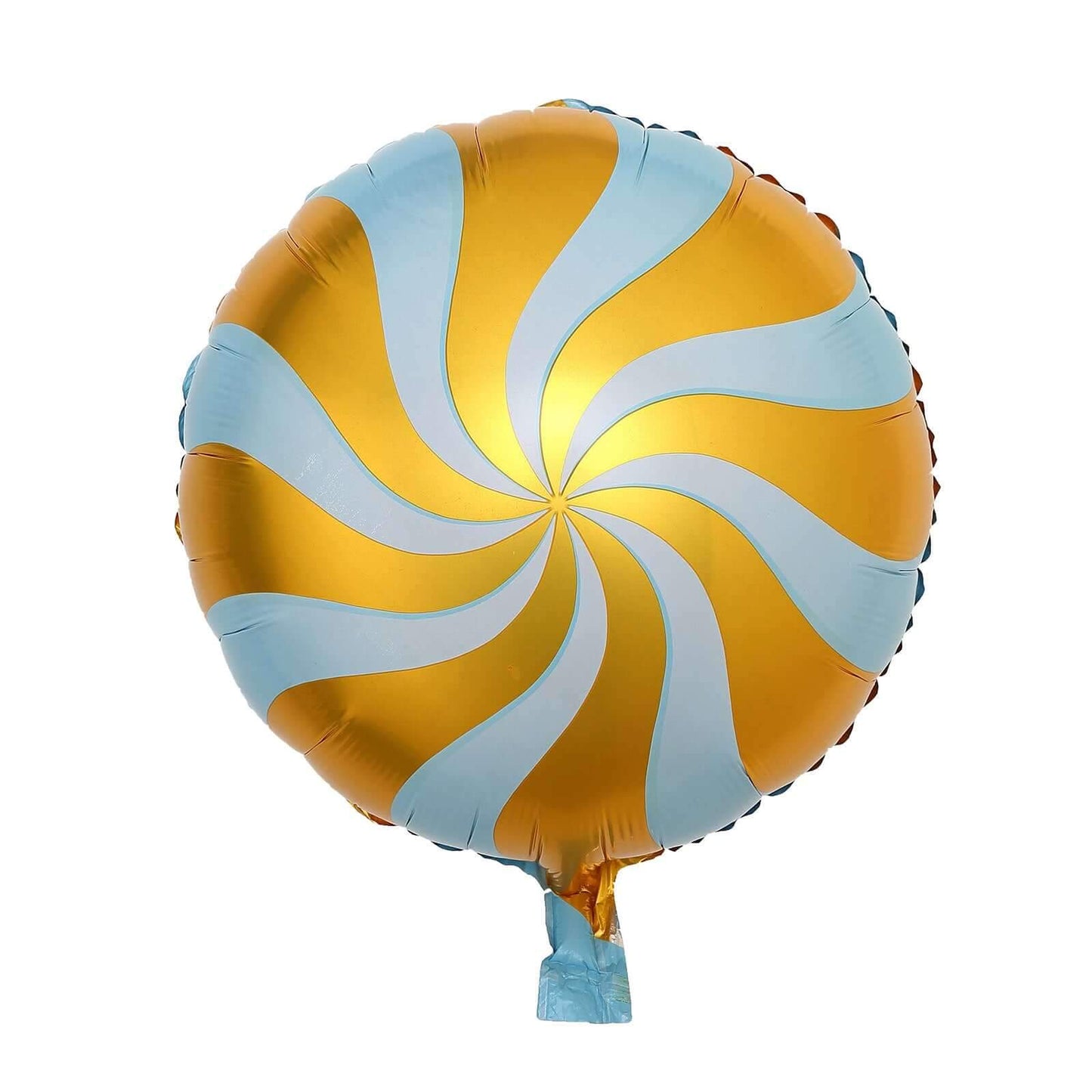 5 Pack 13" Candy Striped Swirl Print Mylar Foil Helium Air Balloons