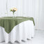 Polyester 54"x54" Table Overlay Square Tablecloth Dusty Sage Green - Wrinkle-Resistant & Durable Table Cover