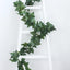 8ft Dark Green UV Protected Artificial Silk Ivy Leaf Garland Vine, Outdoor Indoor