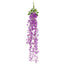 42" Silk Hanging Wisteria Flower Garland Vines in Lavender Lilac, Elaborated 5 Full Strands in 1 Bush