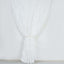 8ftx8ft White 3D Leaf Petal Taffeta Event Curtain Drapes, Backdrop Event Panel With Rod Pocket