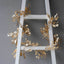 Artificial Magnolia Leaf Table Garland Metallic Gold - Decorative DIY Craft Hanging Vine Wreath 6ft