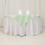 Polyester 54"x54" Table Overlay Square Tablecloth White/Sage Green - Checkered Buffalo Plaid Design for Casual Table Settings