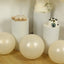 10 Pack Matte Pastel Cream Biodegradable Balloons 18", Round Eco-friendly Thick Latex Party Balloons