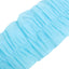 3 Pack 28ft Light Blue Ruffled Paper Streamer Rolls, Crepe Tissue Party Decorations