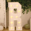 Giant LED Marquee Light Up Letter "R", White 4ft Pre-Cut Foam Board with 10 Warm White Battery Operated LEDs, Glue Gun and Sticks