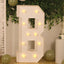 Giant LED Marquee Light Up Letter "B", White 4ft Pre-Cut Foam Board with 10 Warm White Battery Operated LEDs, Glue Gun and Sticks